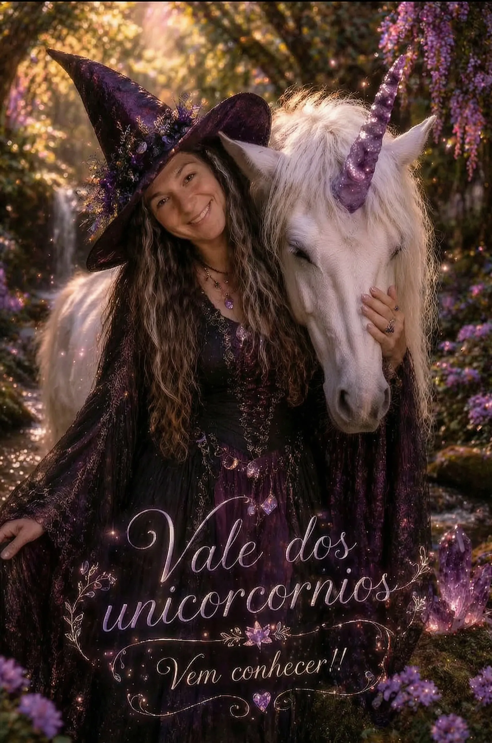 Rapunzel, condutora do Sítio Vale dos Unicórnios